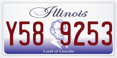 IL license plate Y589253