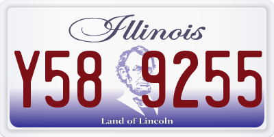 IL license plate Y589255