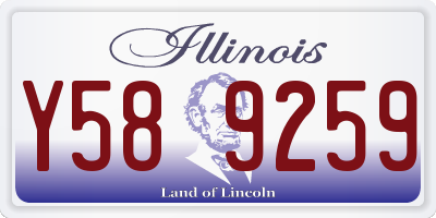 IL license plate Y589259