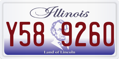 IL license plate Y589260