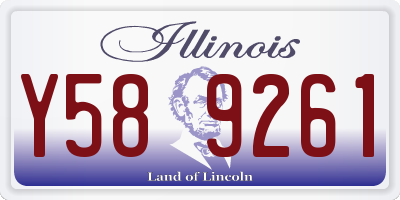 IL license plate Y589261