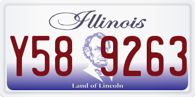 IL license plate Y589263