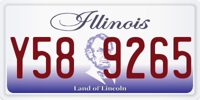 IL license plate Y589265