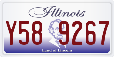 IL license plate Y589267