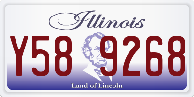 IL license plate Y589268