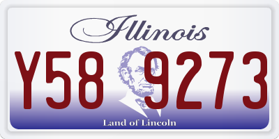 IL license plate Y589273