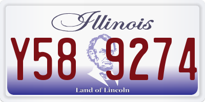 IL license plate Y589274