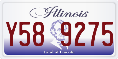 IL license plate Y589275