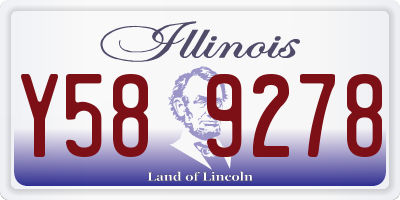 IL license plate Y589278