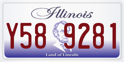 IL license plate Y589281