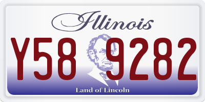 IL license plate Y589282