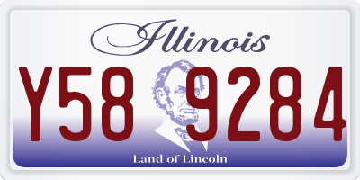 IL license plate Y589284