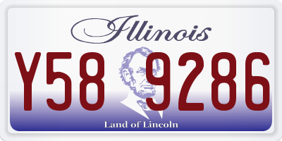 IL license plate Y589286