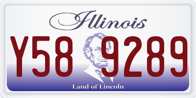IL license plate Y589289