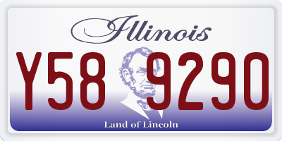 IL license plate Y589290