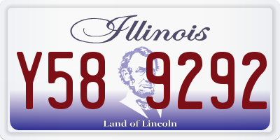 IL license plate Y589292
