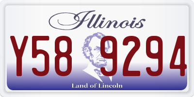 IL license plate Y589294