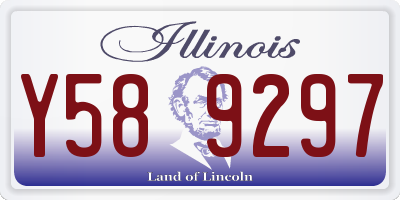 IL license plate Y589297