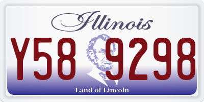 IL license plate Y589298