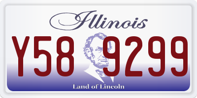 IL license plate Y589299