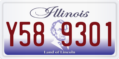 IL license plate Y589301