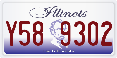 IL license plate Y589302