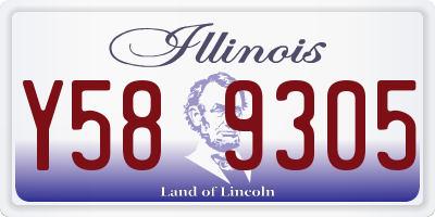 IL license plate Y589305