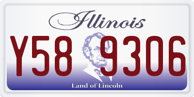 IL license plate Y589306