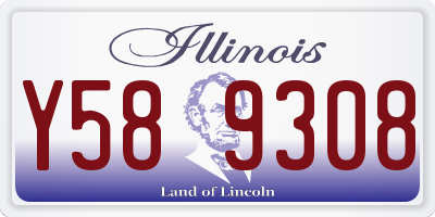 IL license plate Y589308