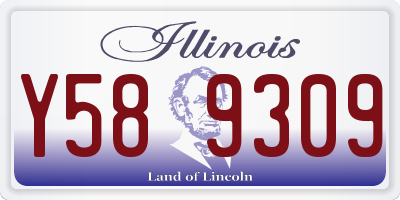 IL license plate Y589309
