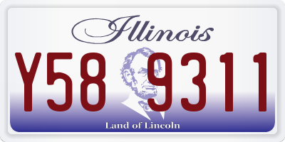 IL license plate Y589311