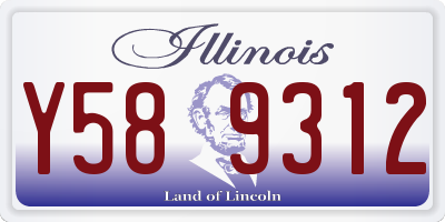 IL license plate Y589312