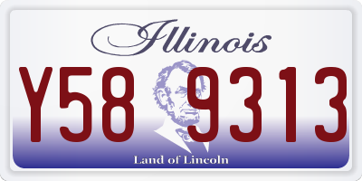 IL license plate Y589313