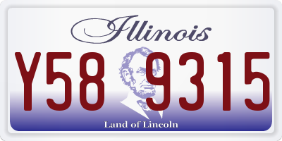 IL license plate Y589315