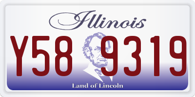 IL license plate Y589319