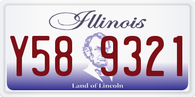IL license plate Y589321