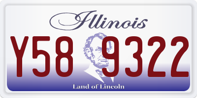 IL license plate Y589322