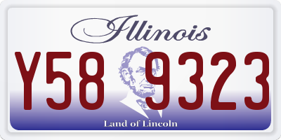 IL license plate Y589323