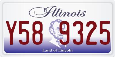 IL license plate Y589325