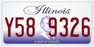 IL license plate Y589326