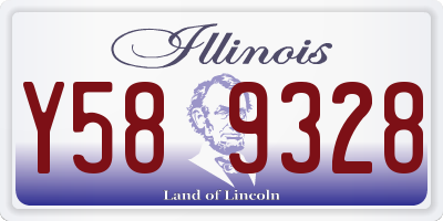 IL license plate Y589328
