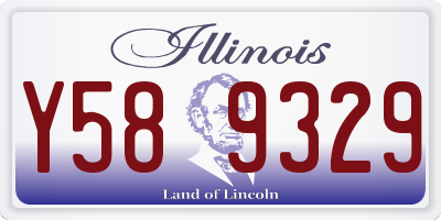 IL license plate Y589329