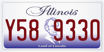 IL license plate Y589330