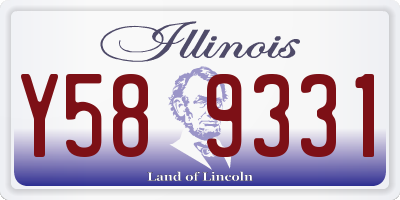 IL license plate Y589331
