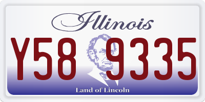 IL license plate Y589335