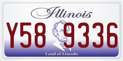 IL license plate Y589336