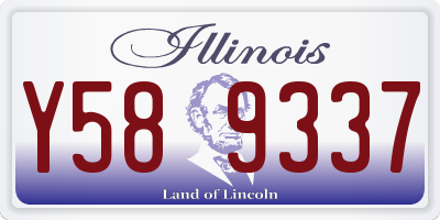 IL license plate Y589337