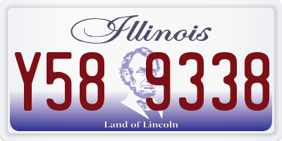 IL license plate Y589338