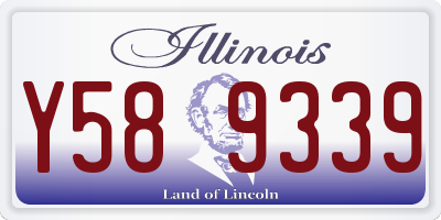 IL license plate Y589339