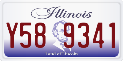 IL license plate Y589341